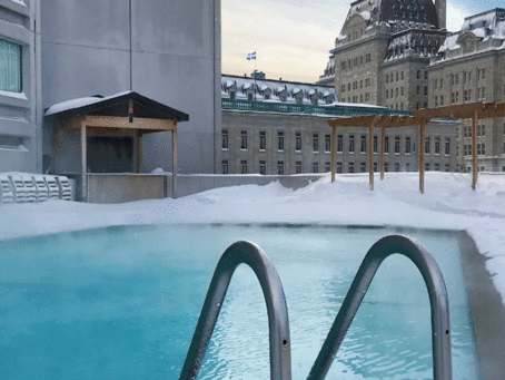 Hilton Québec - Piscine chauffée extérieure hiver